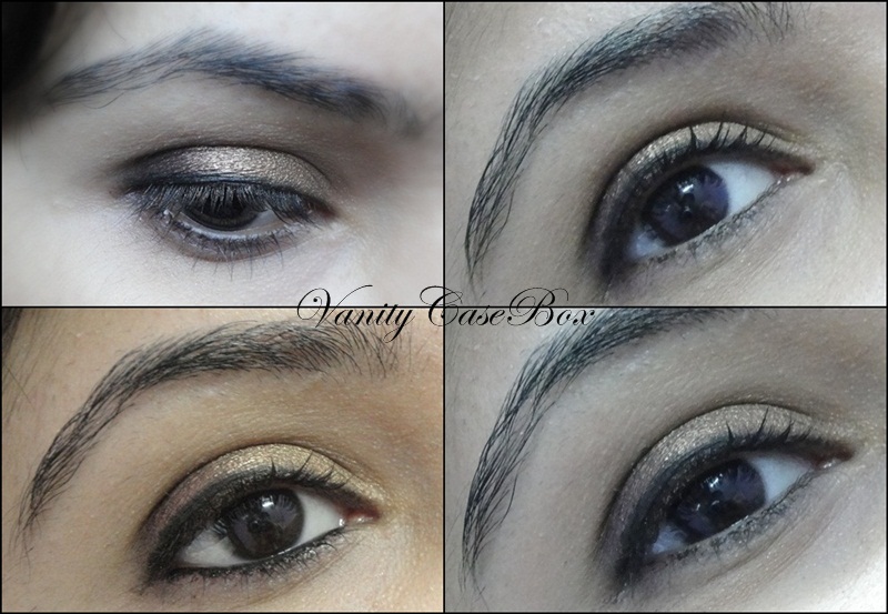 VanityCaseBox-maxfactor earth spirit eyeshadow Inca Bronze swatches